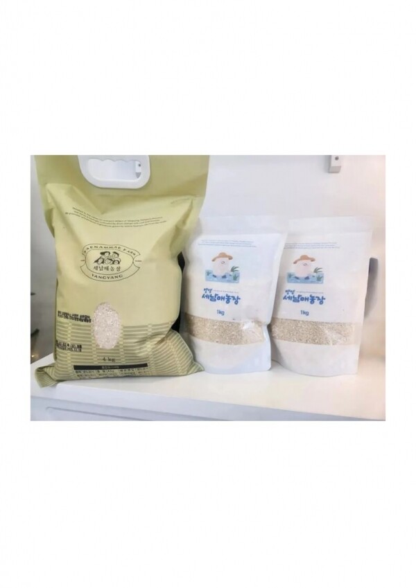 상운유통(양양세남매농장),25년 양양세남매농장 누룽지 향 찹쌀 4kg*2,10kg(25년생산한 쌀 품종:고향찰)