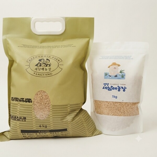 상운유통(양양세남매농장),25년 양양세남매농장 일반 찹쌀 1kg*10 4kg*2,10kg(25년생산한 쌀 품종:보람찰)
